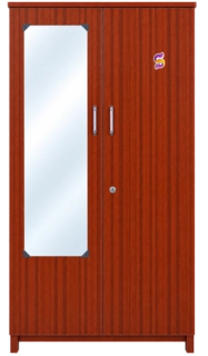 2 Door Wooden Cupboard With Glass