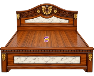 6 Feet Gandi Model Wooden Cot