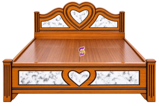 6 Feet Heart Model Cot