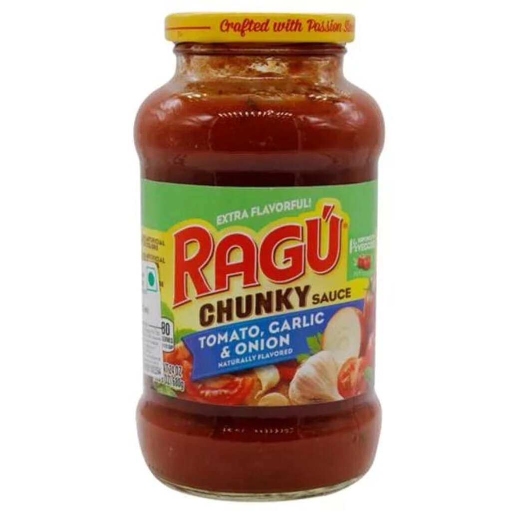 RAGU P/SAUCE TOMATO,GARLIC & ONION 680 GM.