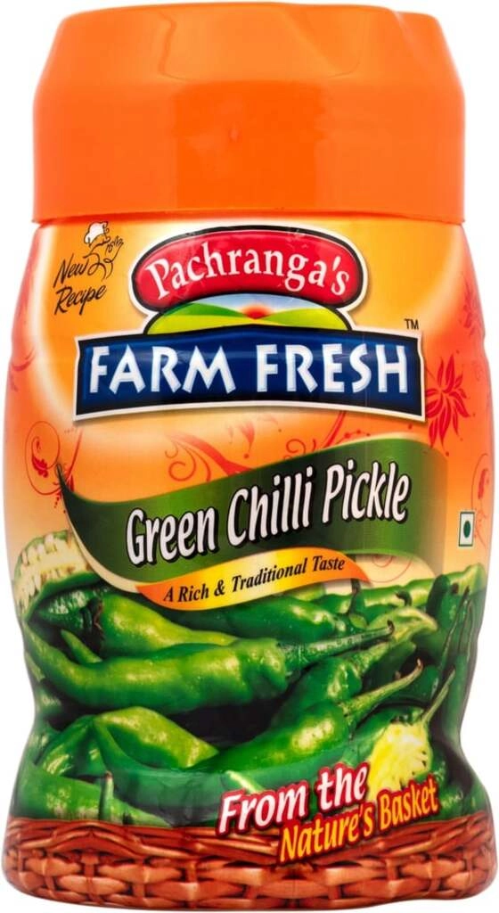 FARM FRESH GREEN CHILLI PICKLE 1 KG.