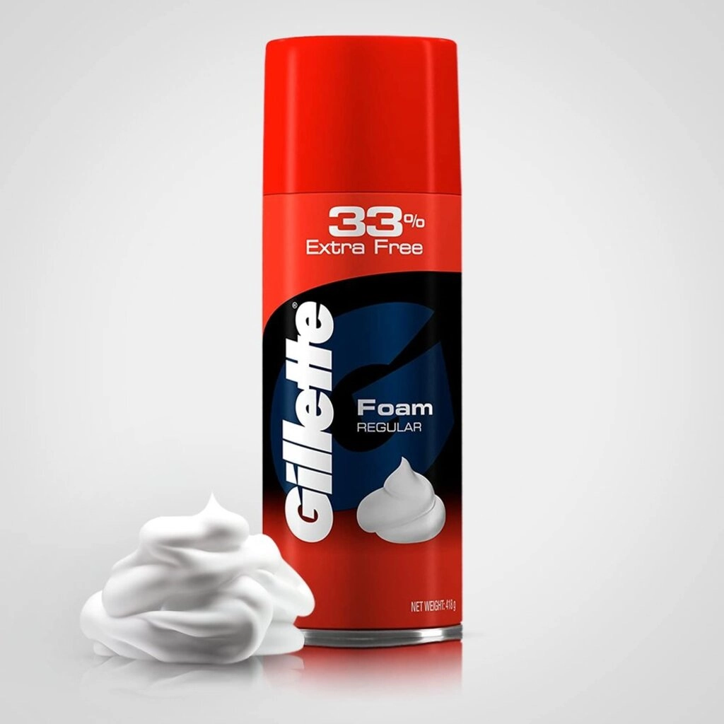 SHAVING FOAM REGULAR- 33% 418 GM.