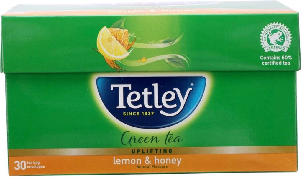 TETLEY TEA BAG LEMON HONEY 25 BAGS.