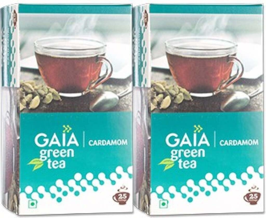 GREEN TEA BAG ELAICHI 25 BAGS.