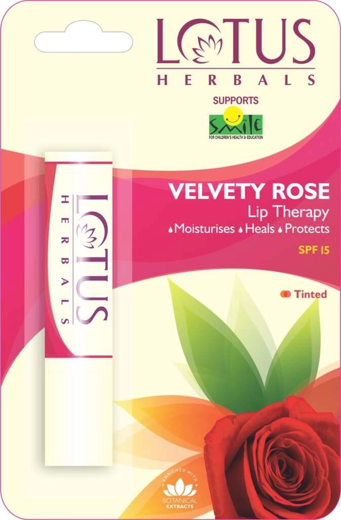 LIP THERAPY VELVETY ROSE SPF-15 4GM.