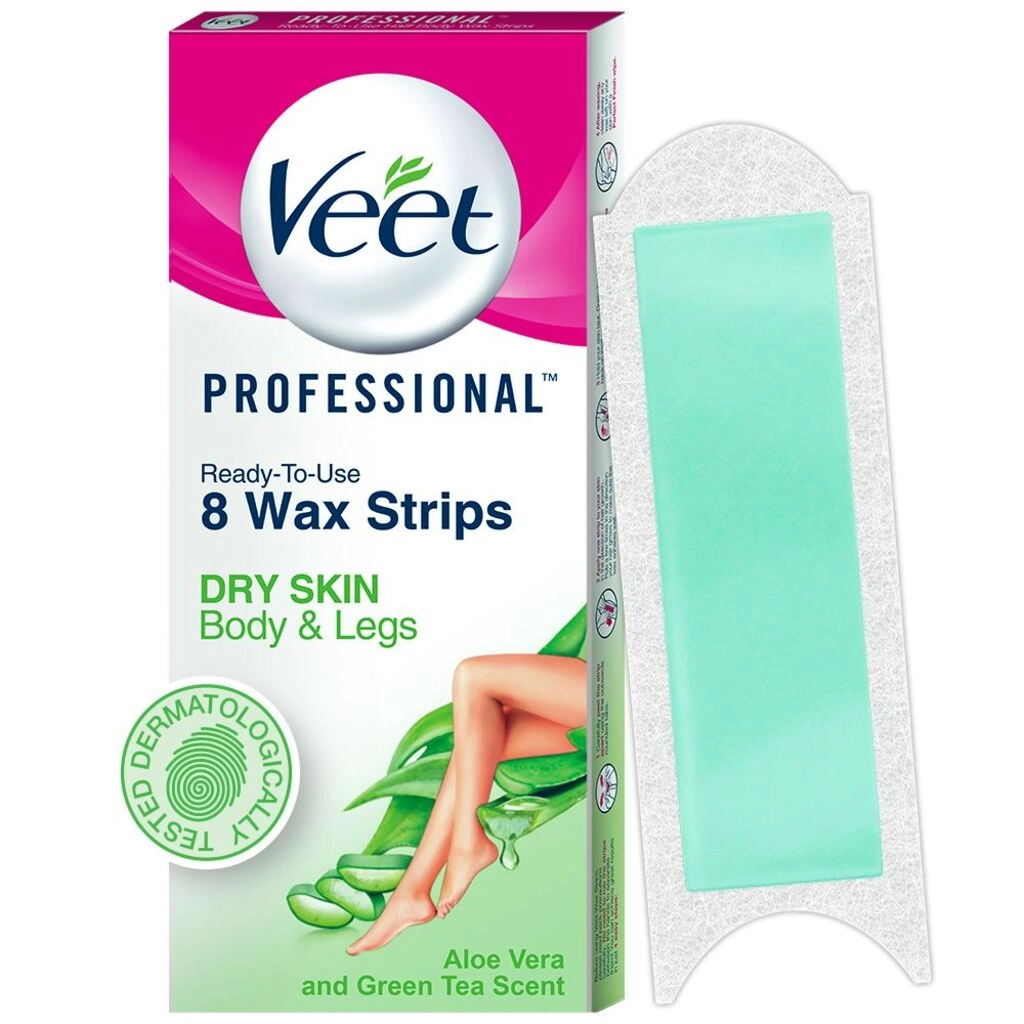 WAX STRIPS DRY SKIN 8 PCS.