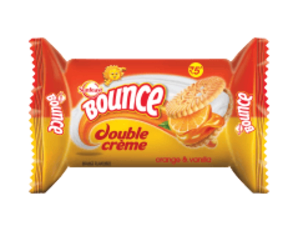 BOUNCE DOUBLE CREME ORANGE & VANILLA 33 GM.