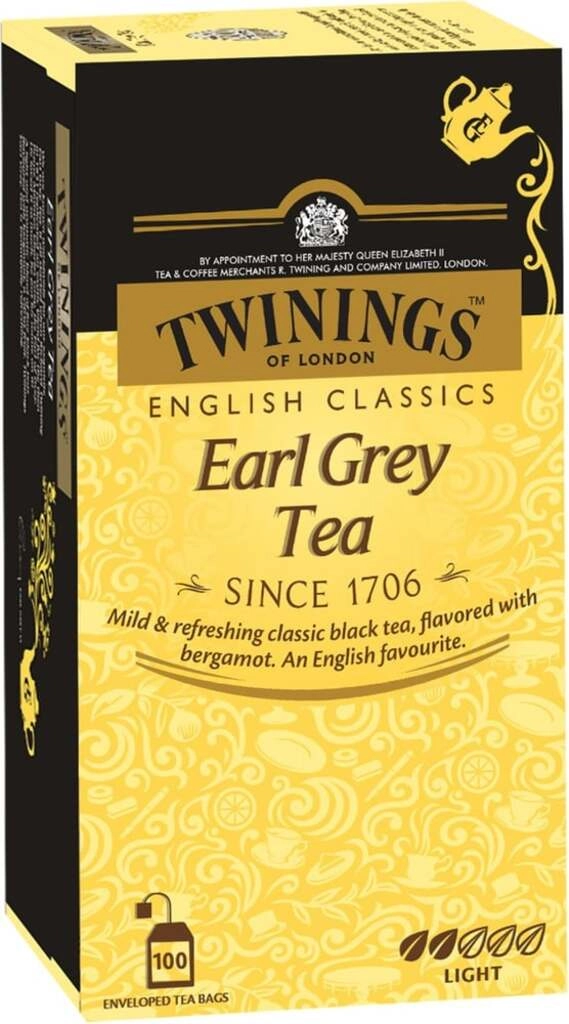 TEA BAG EARL GRAY 100 BAGS.