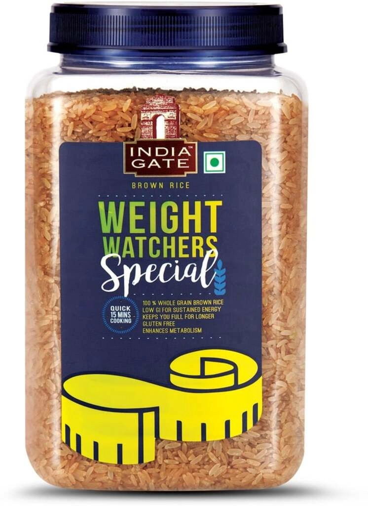 RICE BROWN JAR 1KG.