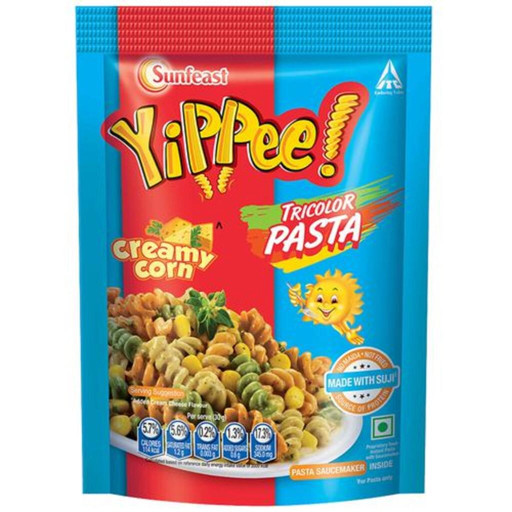 Sunfeast Yippee Tricolor Pasta Creamy Corn