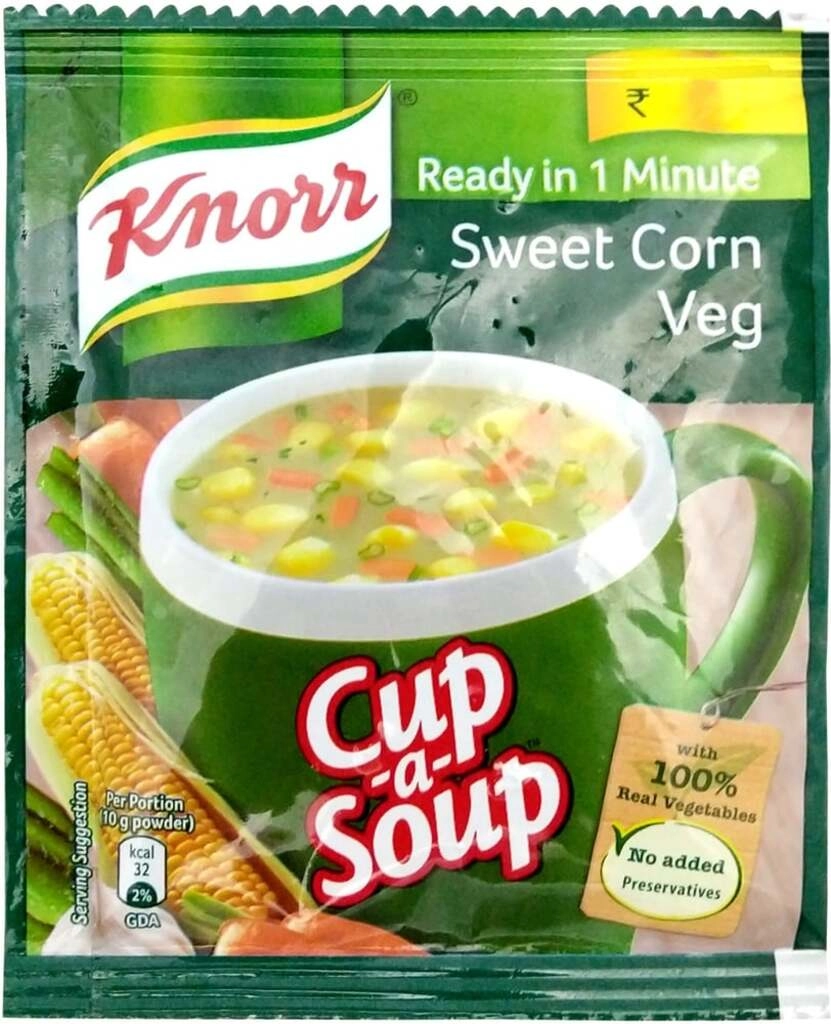SWEET CORN VEG SOUP 9.5 GM.