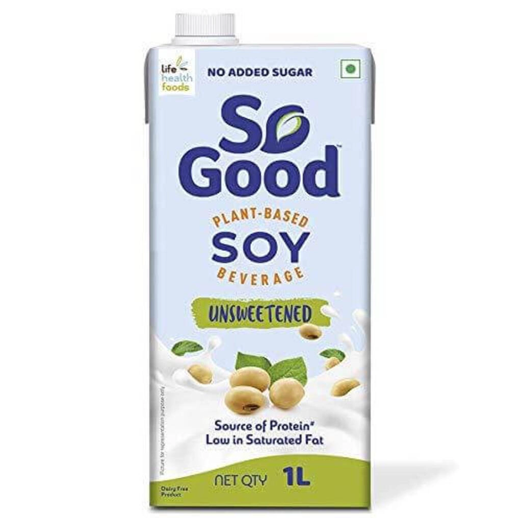 SO GOOD SOY MILK UNSWEETENED 1 LTR.