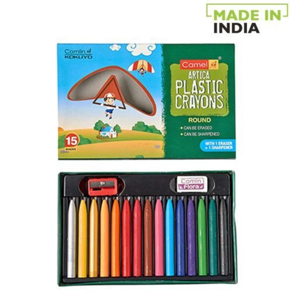 ARTICA PLASTIC CRAYONS 15 SHADES