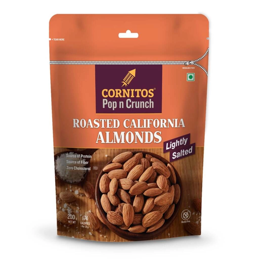 LIGHTLY SALTED ALMONDS 200GM