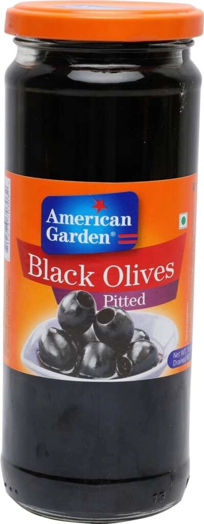 BLACK OLIVES PITTED 450 ML