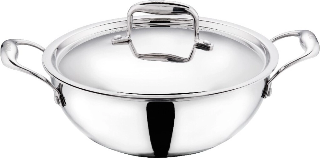 PLATINUM TRI PLY KADAI WITH LID 3.2 LTR