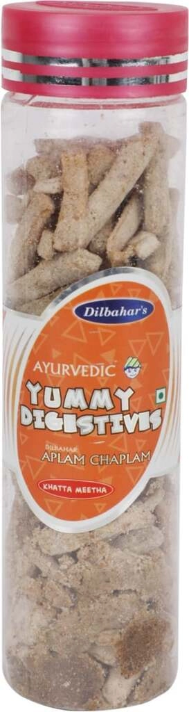 YUMMY DIGESTIVES APLAM CHAPLAM KHATTA MEETHA 165 GM.