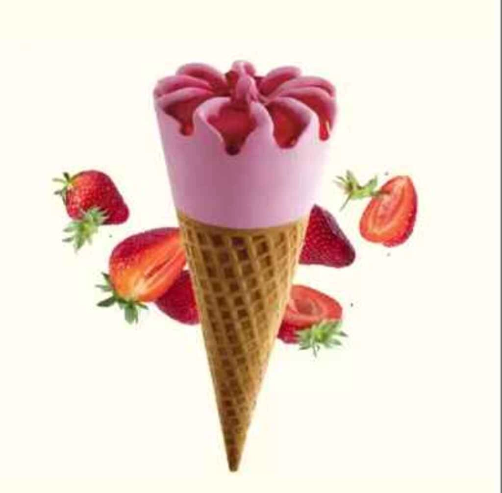 Strawberry Sunday Ice Cream