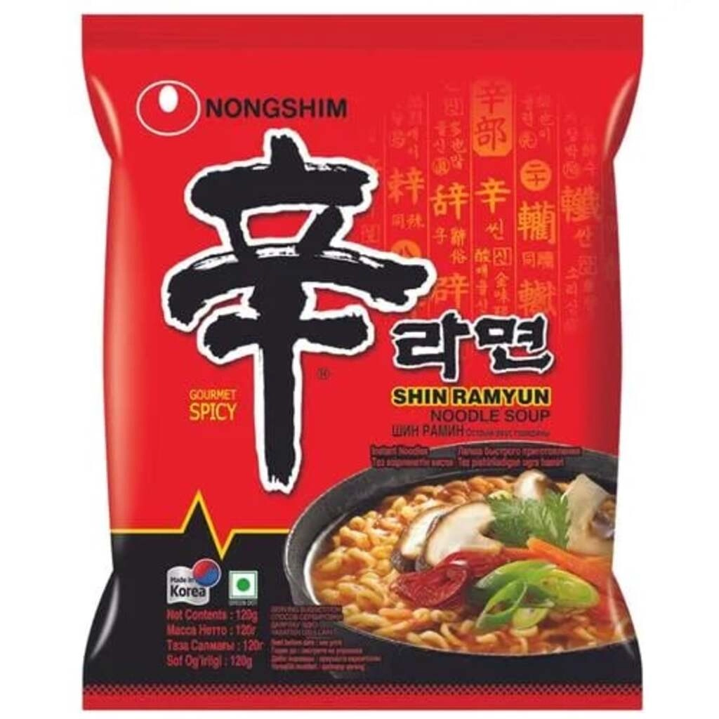 SHIN RAMYUM NOODLE SOUP SPICY 120 GM.