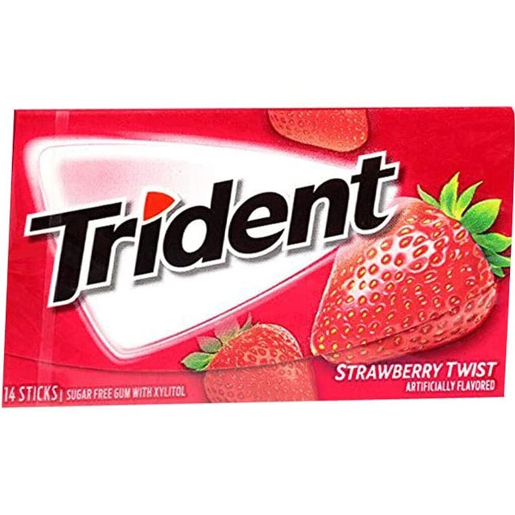 TRIDENT STRAWBBERY 14 PCS