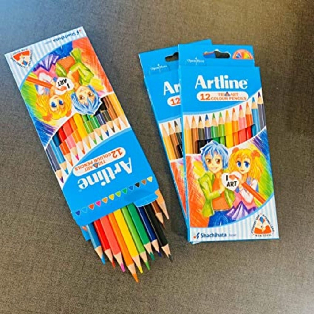 TRI COLOUR PENCIL 12 PCS