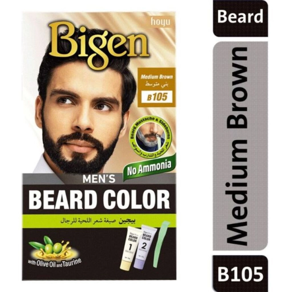 MEN BEARD COLOR 105 MED BROWN