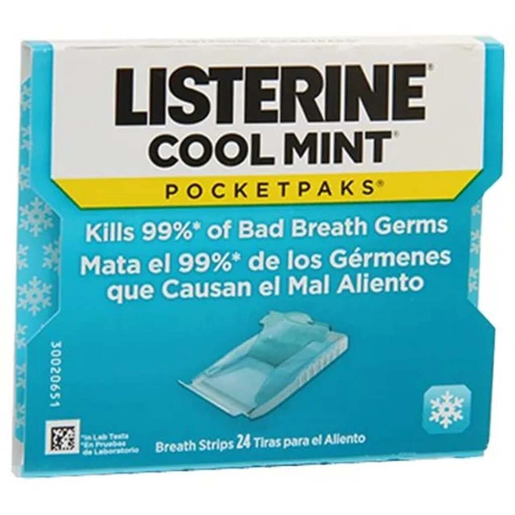 LISTERINE POCKET PACKS 24 TIRAS