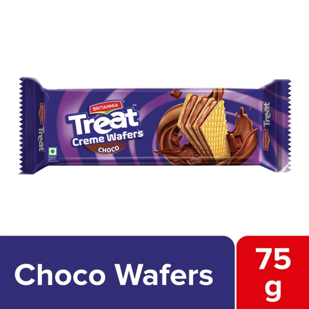 TREAT WAFFERS CHOCOLATE 75 GM.