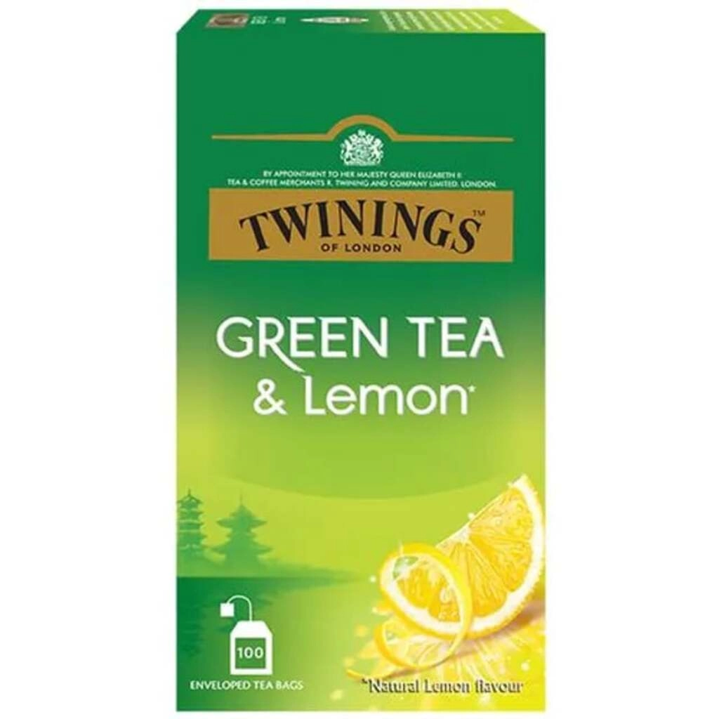 TEA BAG GREEN & LEMON 100 BAGS.