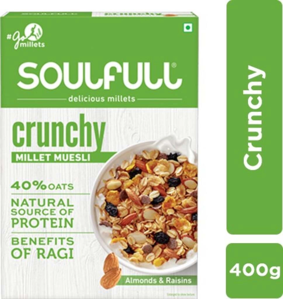 L CRUNCHY MILLET MUESLI 400GM
