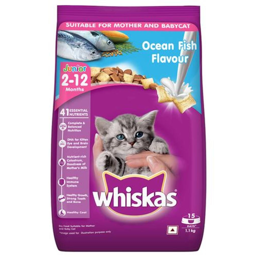 WHISKAS JUNIOR 2-12 MTHS 1.1KG