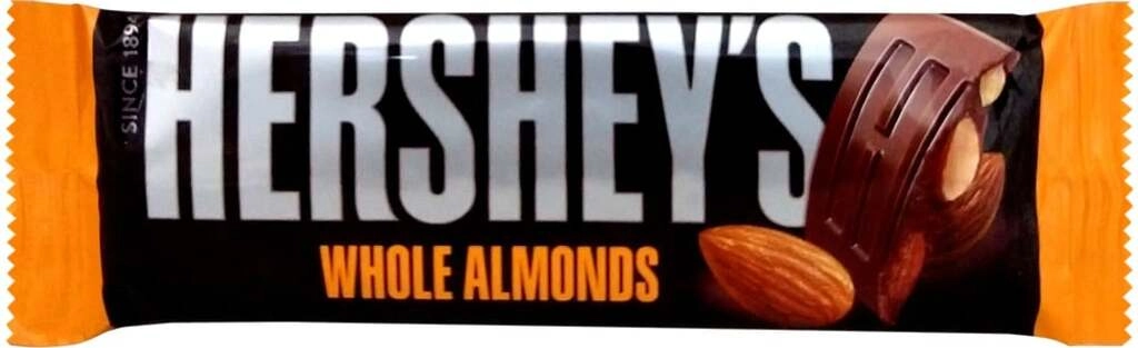 WHOLE ALMONDS CHOCOLATE 40 GM.