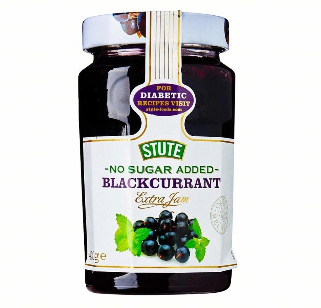 STUTE D JAM BLACKCURRANT 430GM