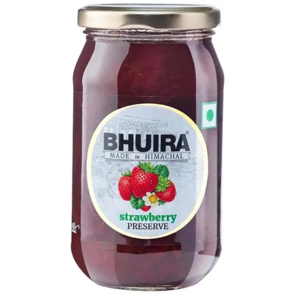 BHUIRA STRAWBERRY PRESERVE 470 GM.