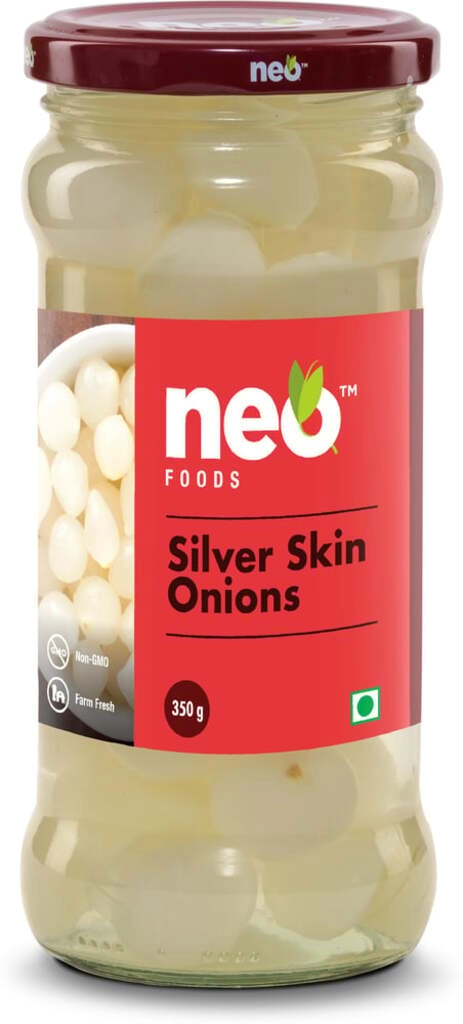SILVER SKIN ONIONS 350 GM.