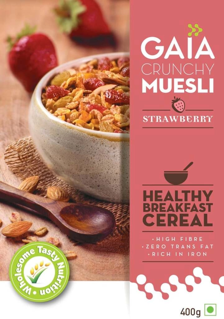 MUESLI STRAWBERRY 400 GM.