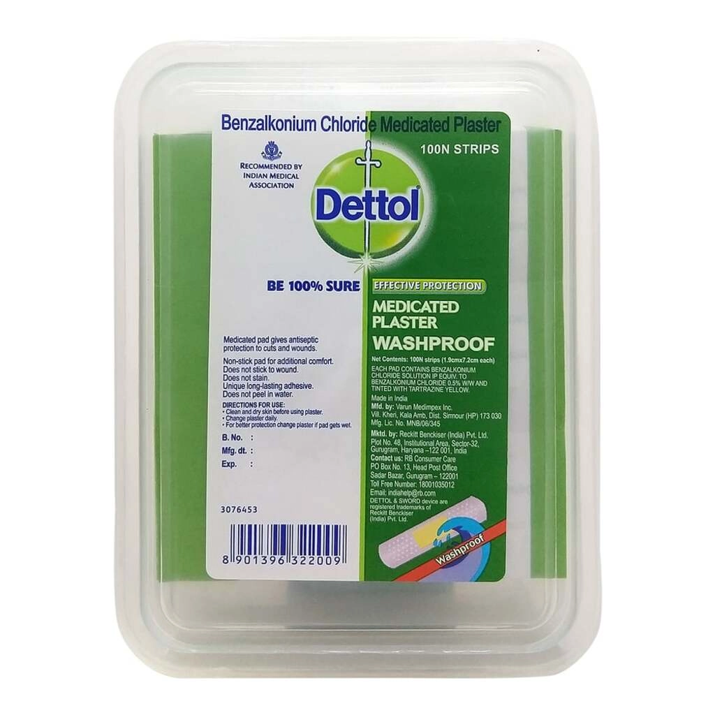 MEDICATED PLASTER WATERPROOF 100 PCS