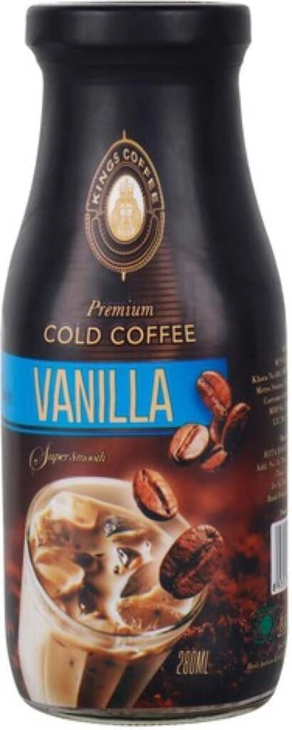 KINGS COLD COFFEE VANILLA 280 ML.