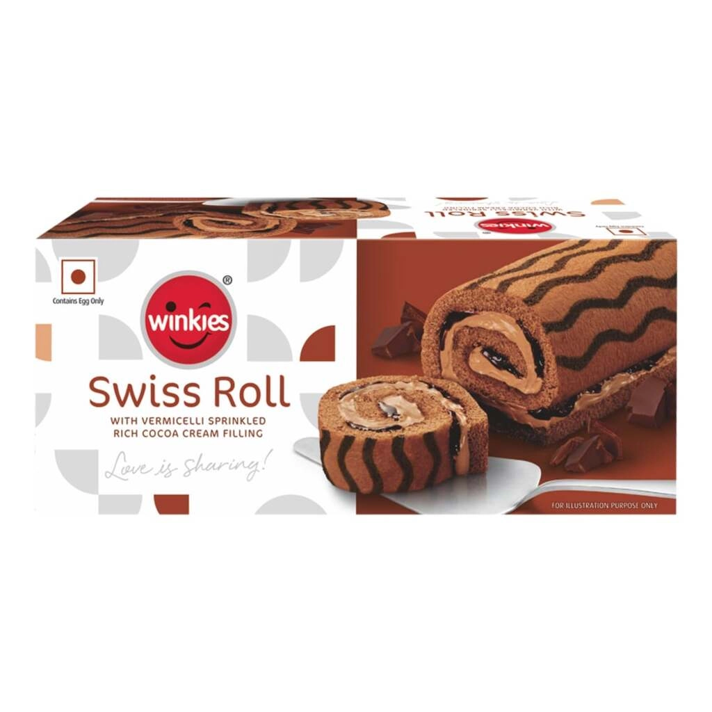 SWISS ROLL CHOCO 185GM