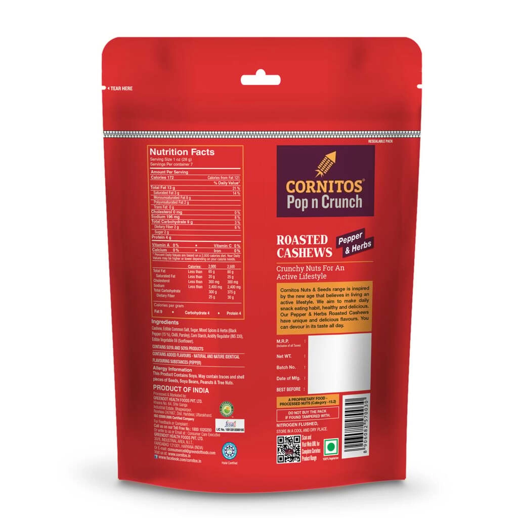 CRACK PEPPER CASHEW 200GM