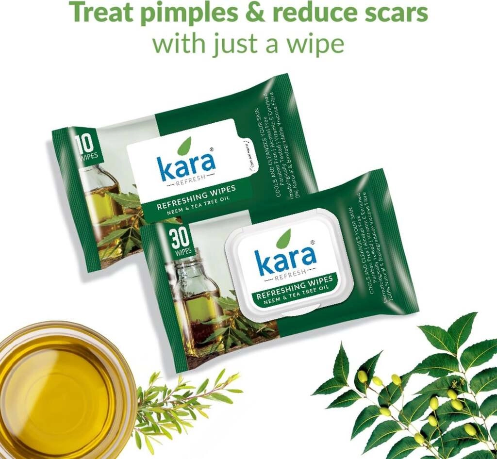 WIPES NEEM & TEA TREE OIL 10PCS
