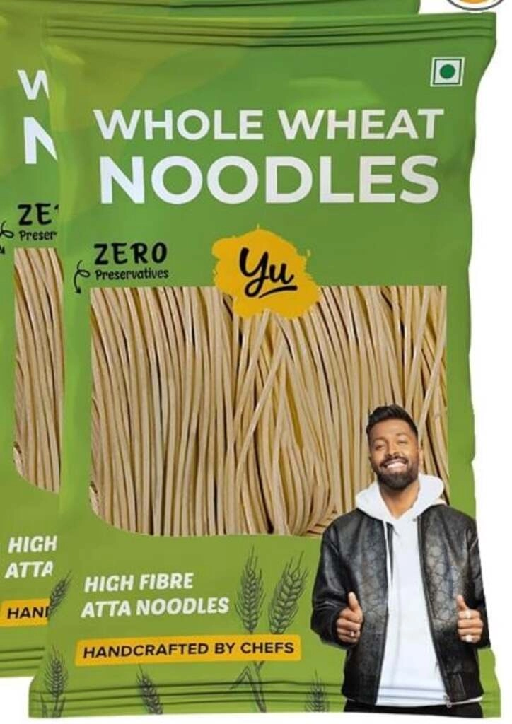 WHOLE WHEAT NOODLES (100% ATTA, HIGH FIBRE NOODLE) 150 GM.