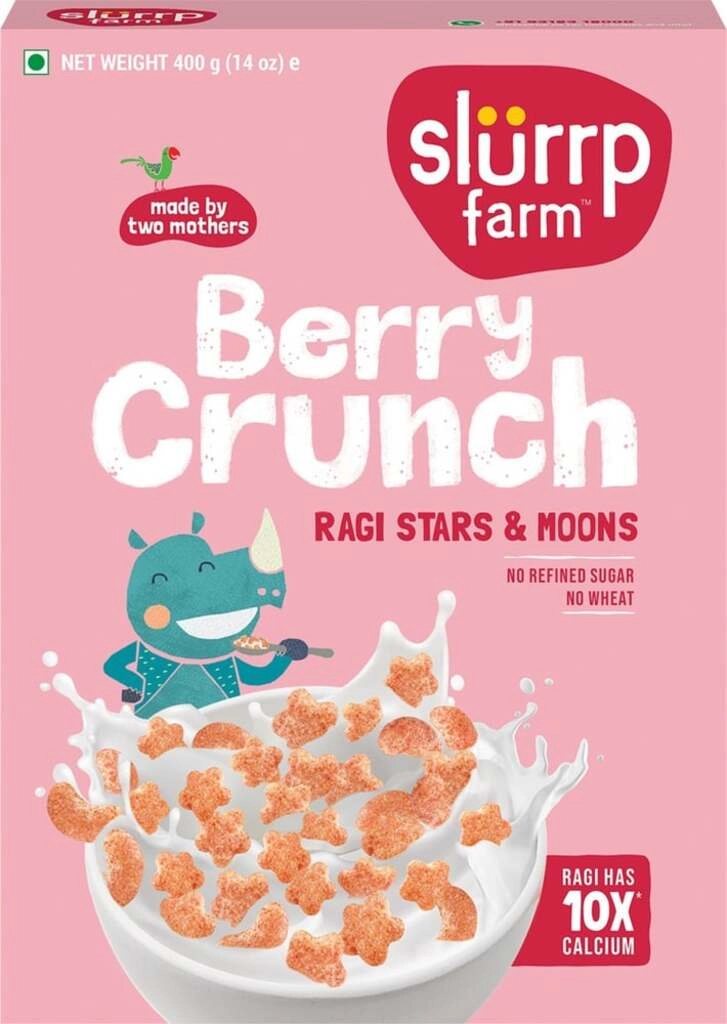 Farm Millet Crunch - Strawberry Stars And Moons