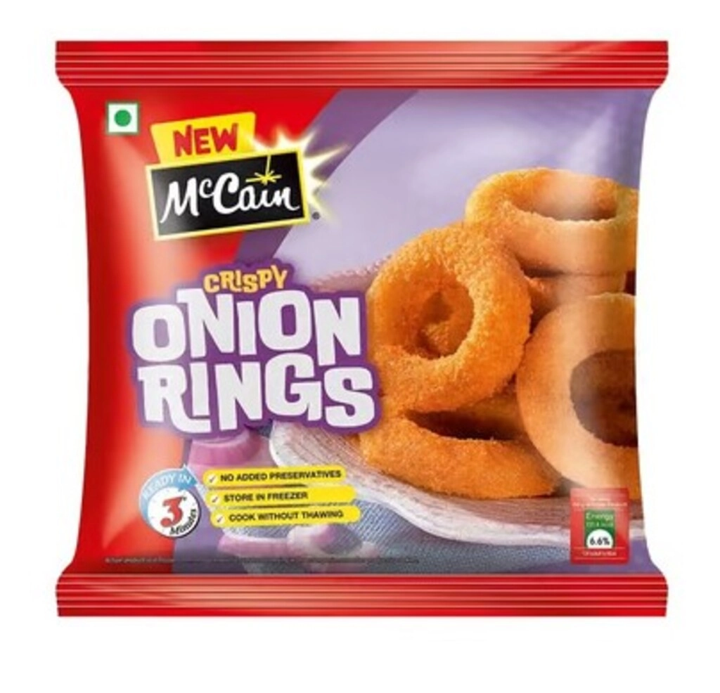 MCCAIN CRISPY ONION RINGS 250 GM.