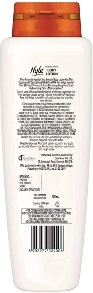 BODY LOTION CARROT SEED OIL 400ML