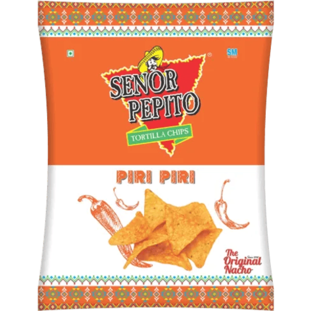 SENOR PEPITO TORTILLA CHIPS PIRI PIRI 60 GM.