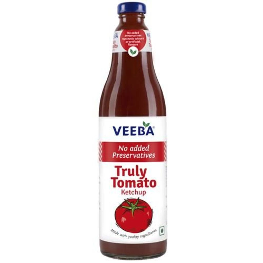 NO ADDED PRESERVATIVES TRULY TOMATO KETCHUP BOTTLE 1KG.