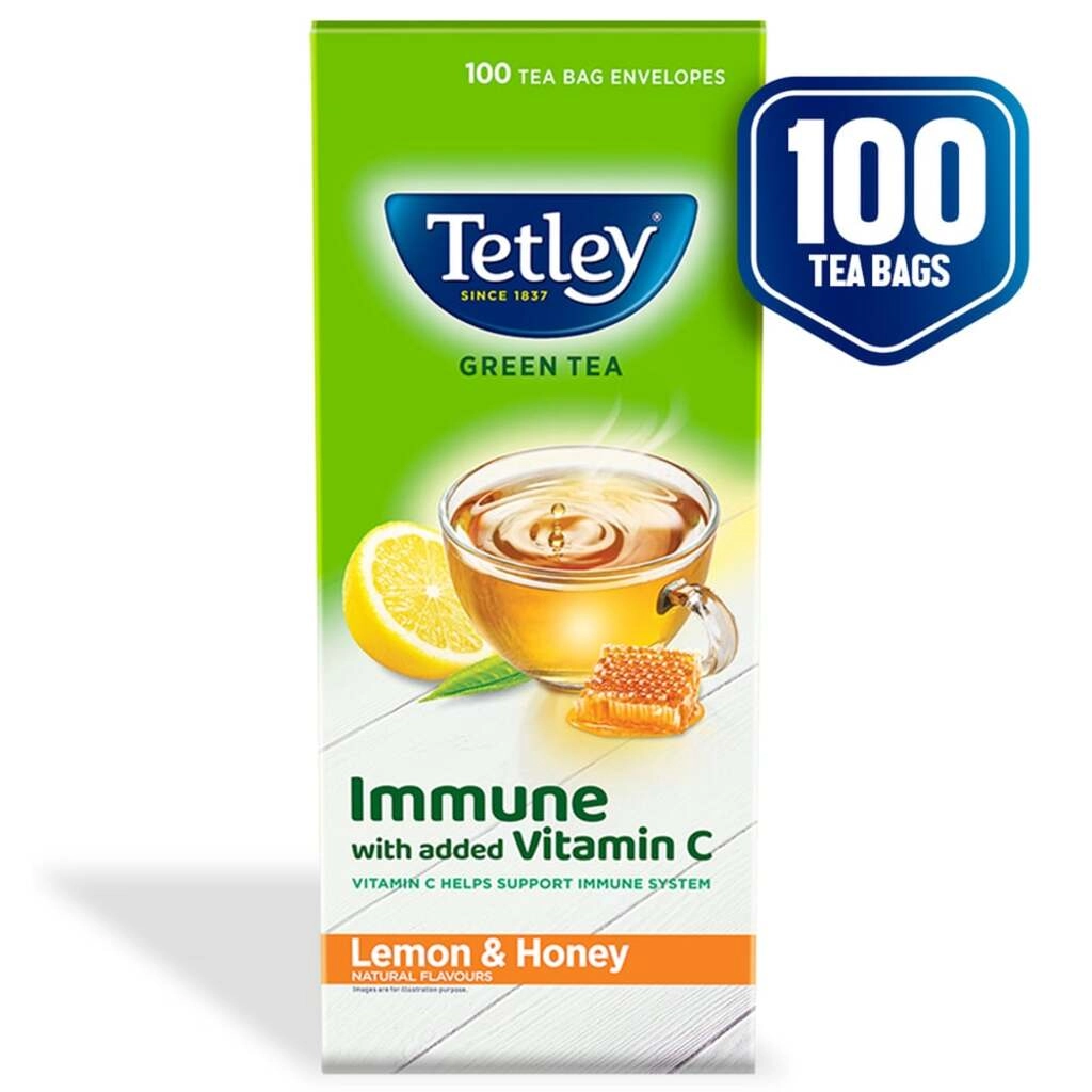 GREEN TEA LEMON & HONEY 100 PCS.