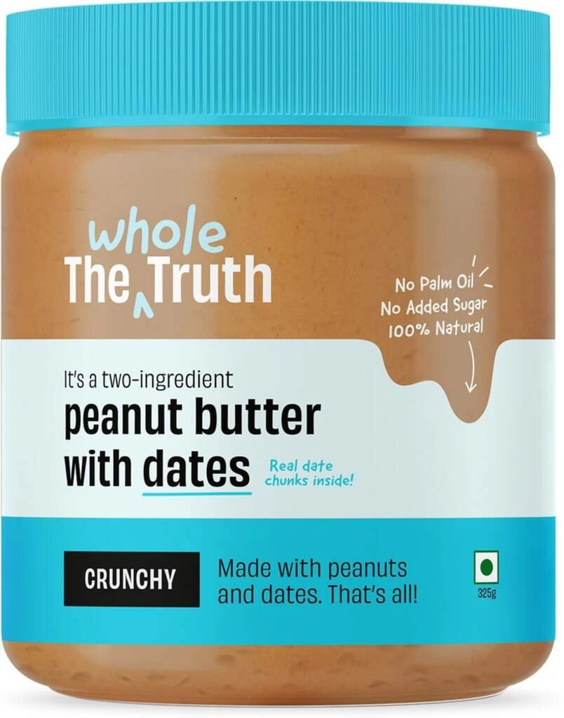 THE WHOLE TRUTH SWEETENED CRUNCHY PEANUT BUTTER SMALL 325 GMS.
