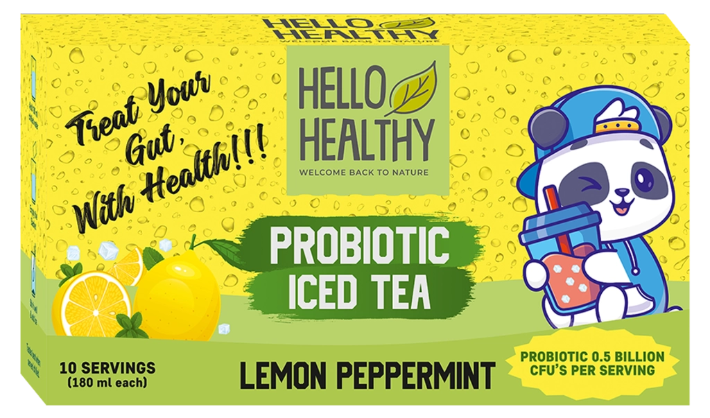 PROBIOTIC ICED TEA LEMON PEPPERMINT 150 GM.
